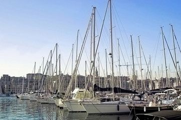 Boote im Hafen von Marseille