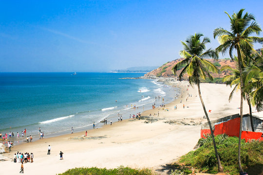 Beautiful Tropical beach in Vagator, India