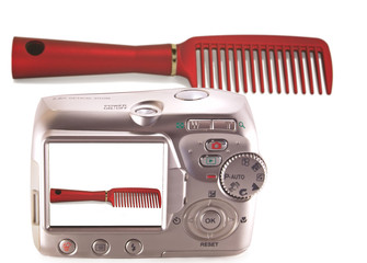 Image combs on the screen the camera.