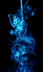 Abstract background of beautiful color smoke waves.