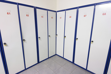 lockers numbered