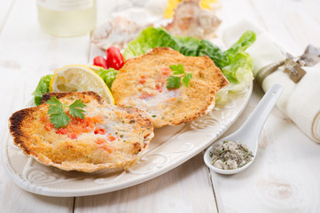 scallop au gratin- cappesante gratinate