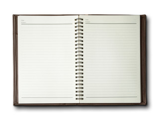 brown cover notebook
