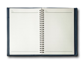 Blue cover notebook