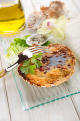 scallop au gratin with vinegar-cappesante gratinate e balsamico