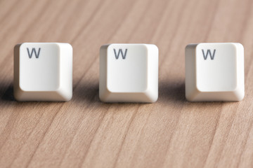 www word  making from computer keyboard