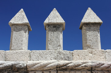 Zinnen am Torre de Belém