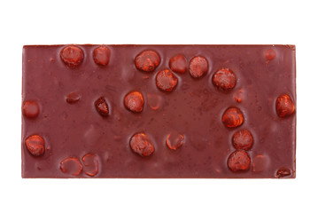 photo of chocolate bar with nuts