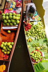 Floating Market in Ratchaburi, Thailand