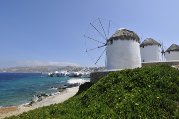 Famous windmills of Mykonos