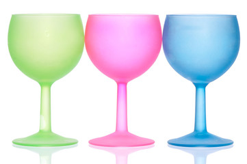 colored wine glasses