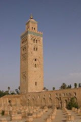 Obraz premium Koutoubia Minaret and Mosque in Marrakesh, Morocco.
