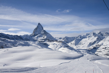 Panoramic view with Matterhorn