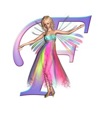 Fairy Alphabet - letter F