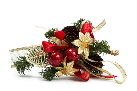 weihnachtsgesteck aus kunststoff