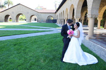 Bride and Groom at Wedding