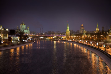 Fototapeta na wymiar Night Moscow