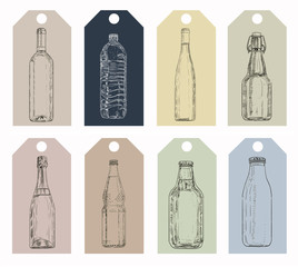 Mix labels with bottles
