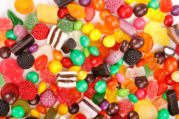 Fototapeta na wymiar assortment of colorful candy