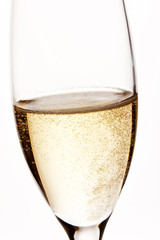 A glass of champagne