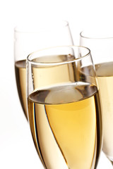 flutes of champagne