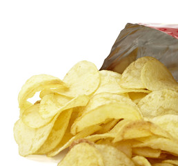 potato chips junk salted food
