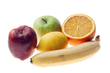Fruit it is isolated on the white