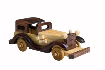 wooden toy car