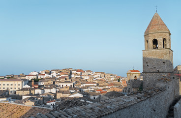 Panoramic view of Bovino. Apulia. Italy.
