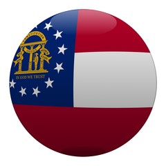 Fototapeta premium boule georgie georgia ball drapeau flag