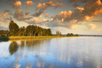 landscape on the lake