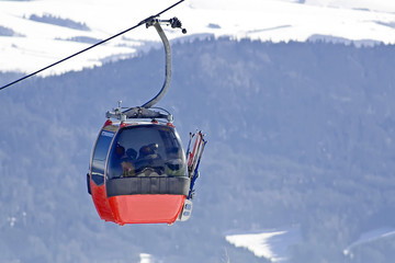 Ski gondola in Polish mountain. © Marcin Chodorowski
