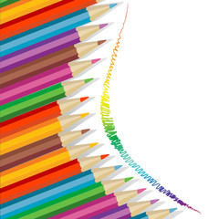 background with pencils