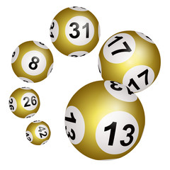 Naklejka premium Boules millionnaires