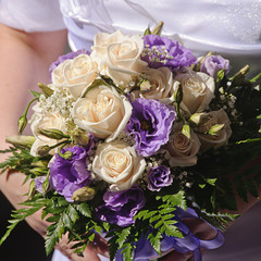 Wedding bouquet with roses
