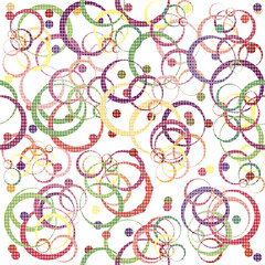 Retro pattern with circles, abstract background