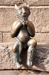 Teufelsstatue in Lübeck