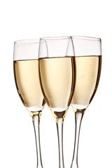 flutes of champagne