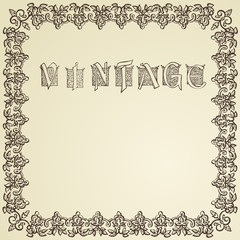 Vintage background vector for Book cover