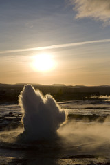 Geyser Exploding