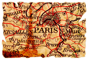 Stara mapa Paryża - 25116636