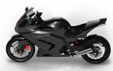 Fotobehang Motorfiets Concept moto zijaanzicht 2