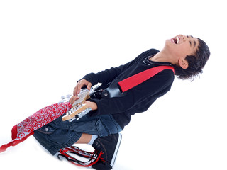 boy with guitar