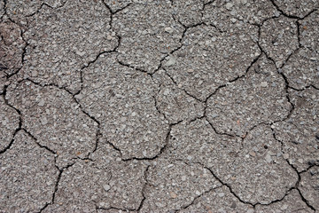 Surface of soil in lignite mine