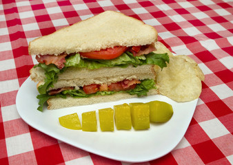 blt sandwich lunch meal
