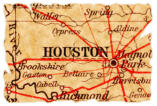 Houston Old Map