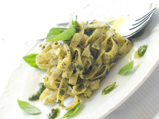 Pasta with pesto