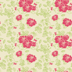 seamless rose pattern