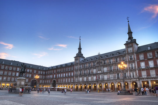 Plaza Mayor In Madrid Spain