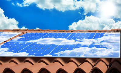 Pannelli solari su tetto © 3DarcaStudio